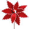 Flor Decorativa Vermelho e branco